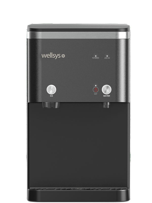 Wellsys i16 countertop unit, front view; optional stand not shown